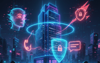 A gavel on a digital background representing the importance of legal deepfake prevention