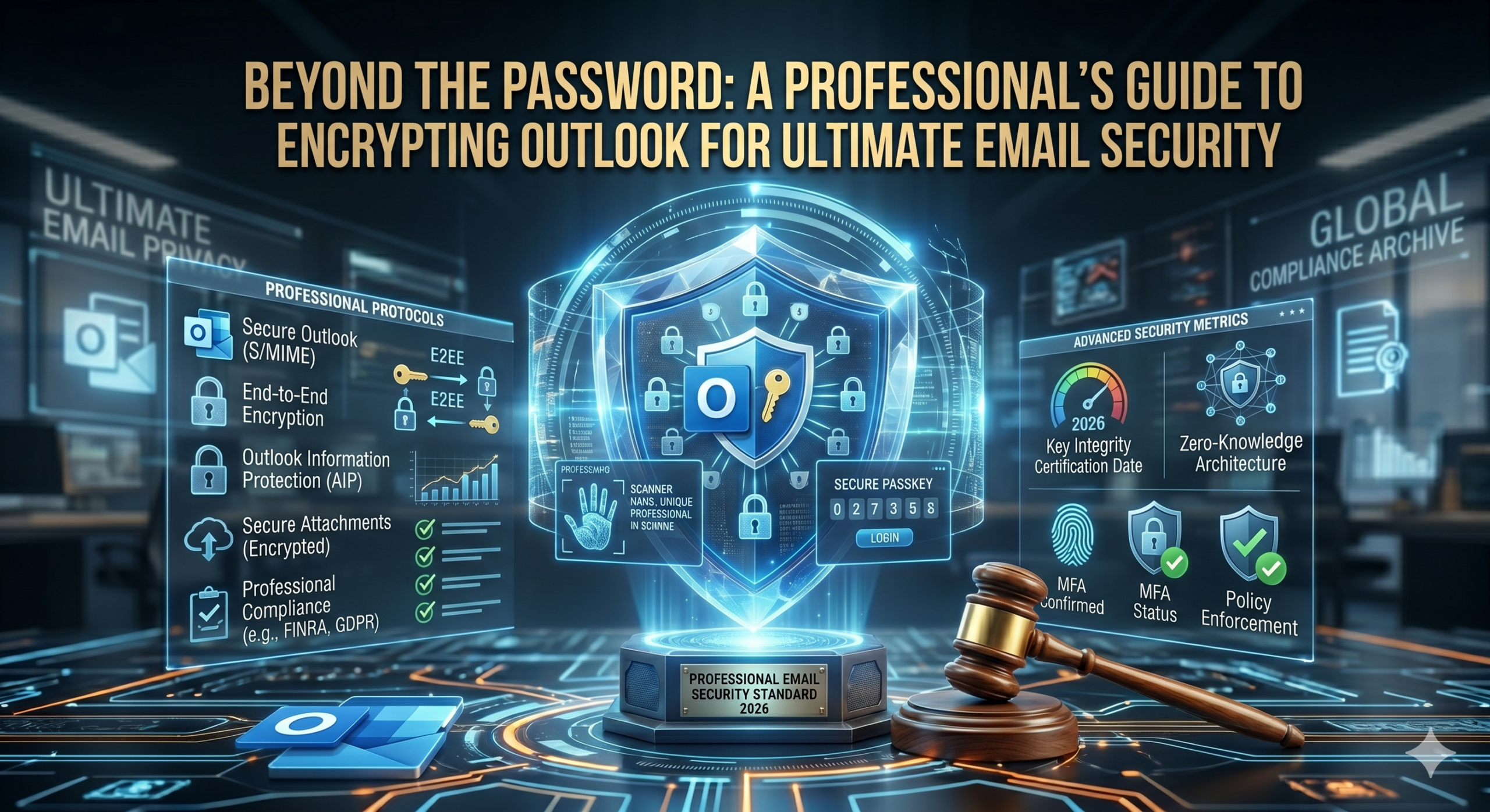 Guide to encrypting Outlook email for professional security.