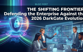 How to Prevent DarkGate 2026: Security team analyzing digital shield and cyber threats.