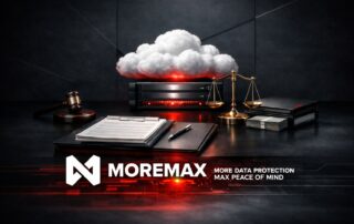 Graphic representing the best deposition services for 2026, featuring secure cloud storage and digital protection for legal transcripts.