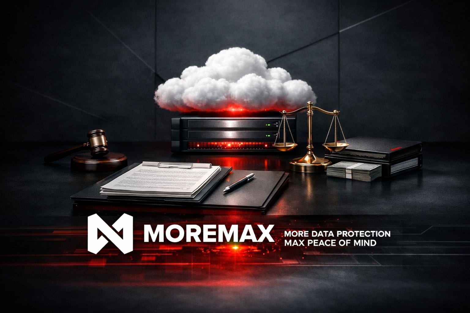 Graphic representing the best deposition services for 2026, featuring secure cloud storage and digital protection for legal transcripts.