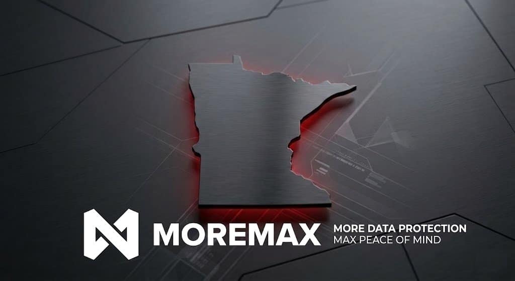 Glowing outline of Minnesota on a digital background, representing specialized Minnesota law firm IT support and ethical data compliance.