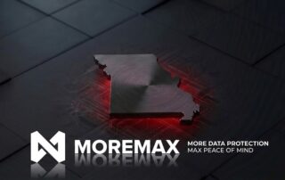 Glowing red outline of Missouri on a digital background, representing specialized Missouri legal IT services and ethical data compliance.