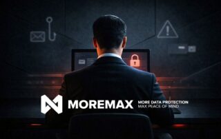 Graphic for user awareness training for law firms showing a professional legal team participating in a cybersecurity seminar.