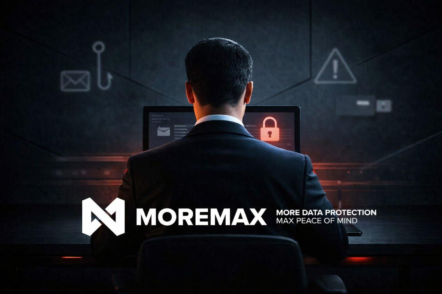 Graphic for user awareness training for law firms showing a professional legal team participating in a cybersecurity seminar.