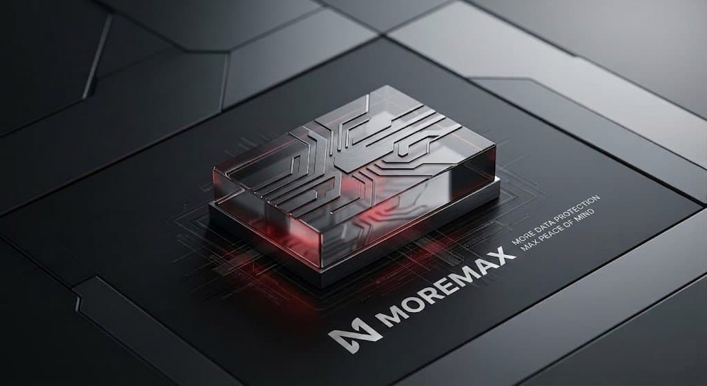 A groundbreaking legal technology chip with the Moremax logo, representing the strategic investment required for law firms to modernize their infrastructure.